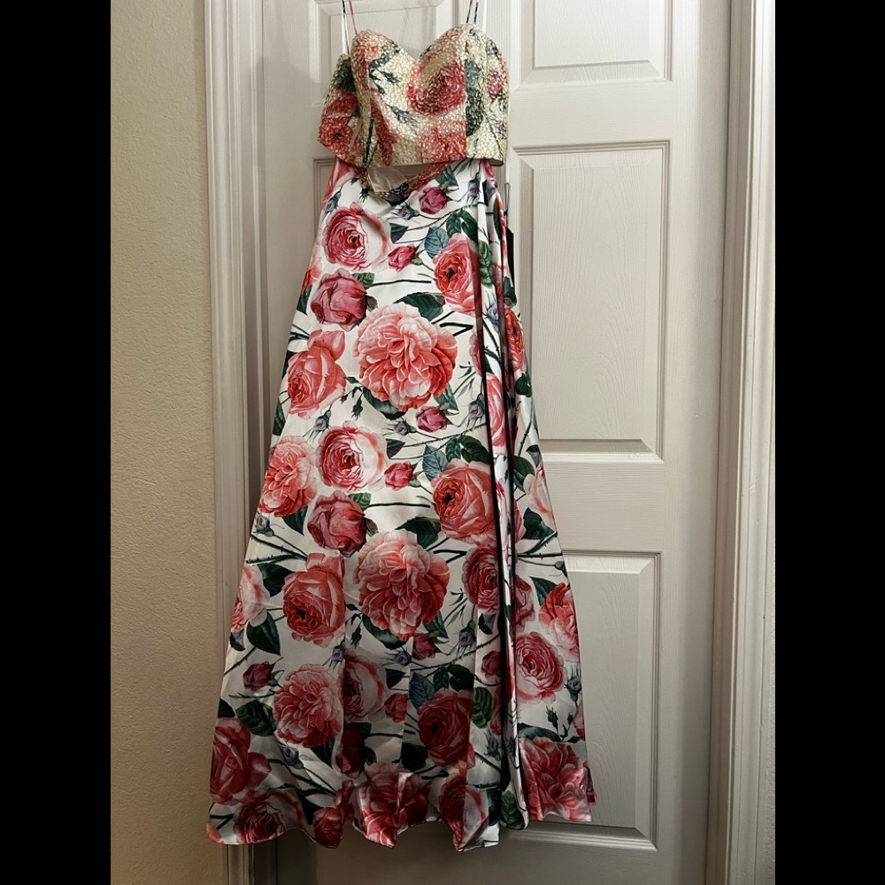 Floral two piece dress